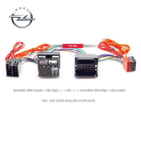 Opel Uyumlu İso T Kablo Orjinal Dönüştürme Soketi